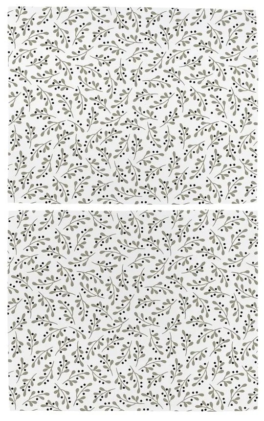 Suport pentru farfurii 2 buc. din material textil 35x45 cm cu model de Crăciun Mistletoe Kiss – Butter Kings