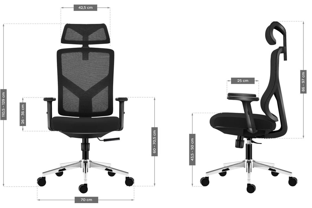 Scaun de birou Matryx 3.3 (negru). 1087596