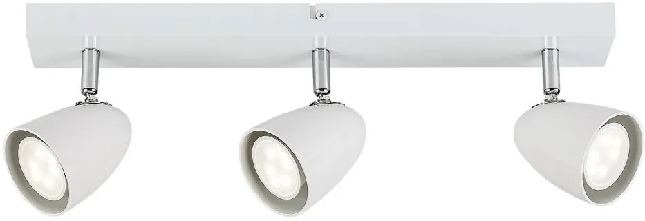 Plafoniera cu Spot-uri Directionabile, 3xGU10, Perico alba