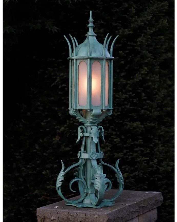 Stalp iluminat exterior din fier forjat, AL6651