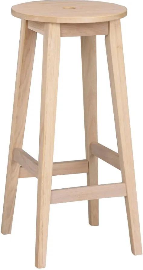 Scaun din lemn de stejar, mat, Rowico Metro, înălțime 75 cm