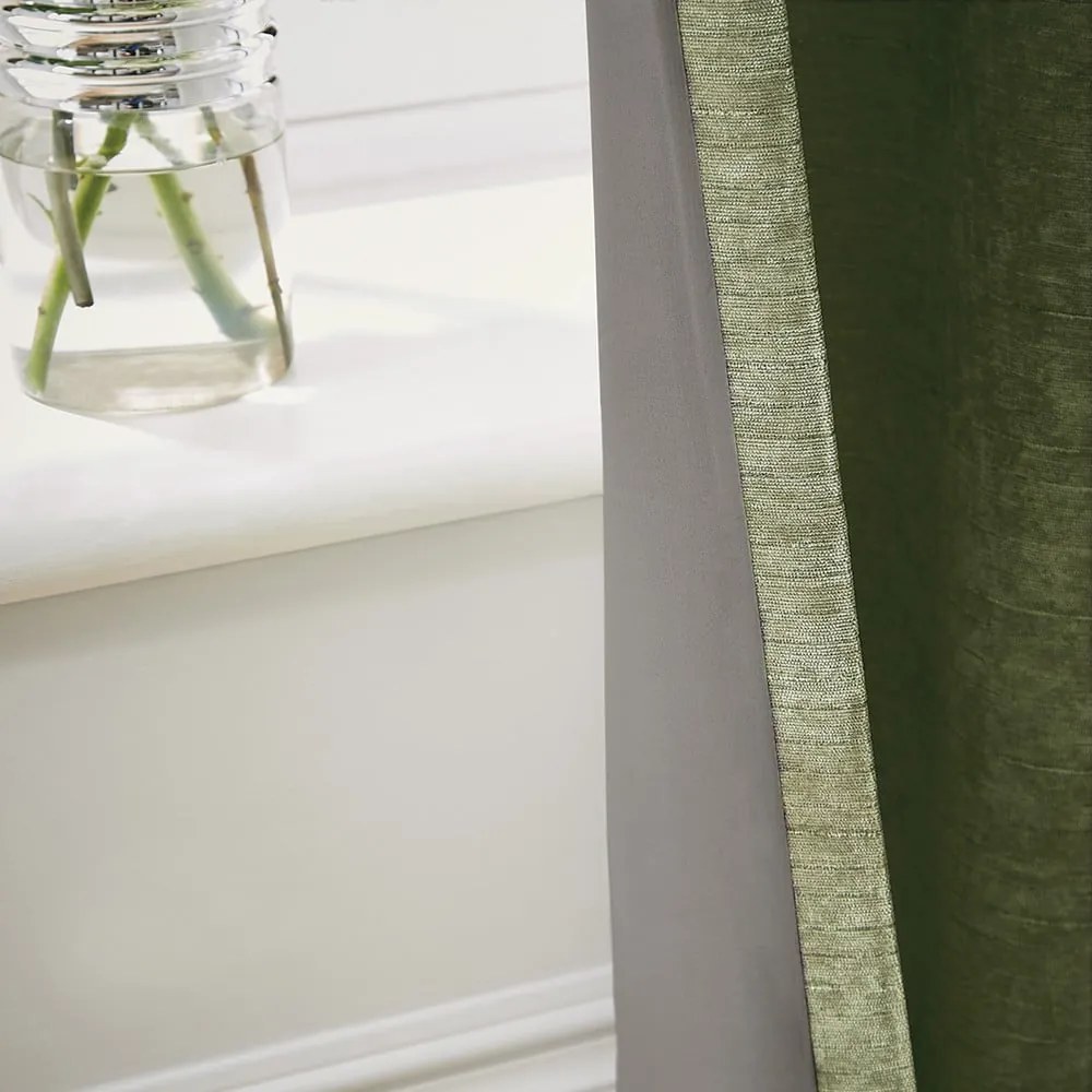 Draperii kaki termoizolante 2 buc. din janilie 229x183 cm Selene Luxury Chenille – Hyperion
