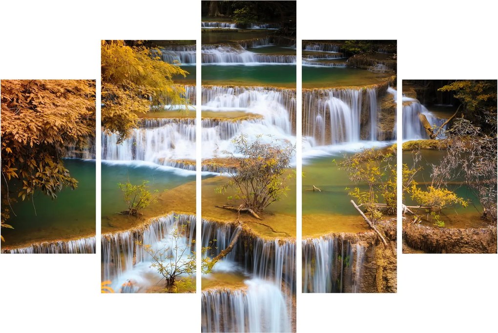 Tablou - Cascada Huay Mae Khamin, Thailanda (150x105 cm)