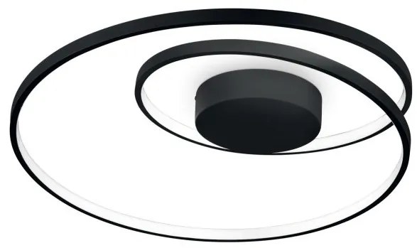 Lustra LED aplicata design circular Oz pl d60 on-off 2700k negru