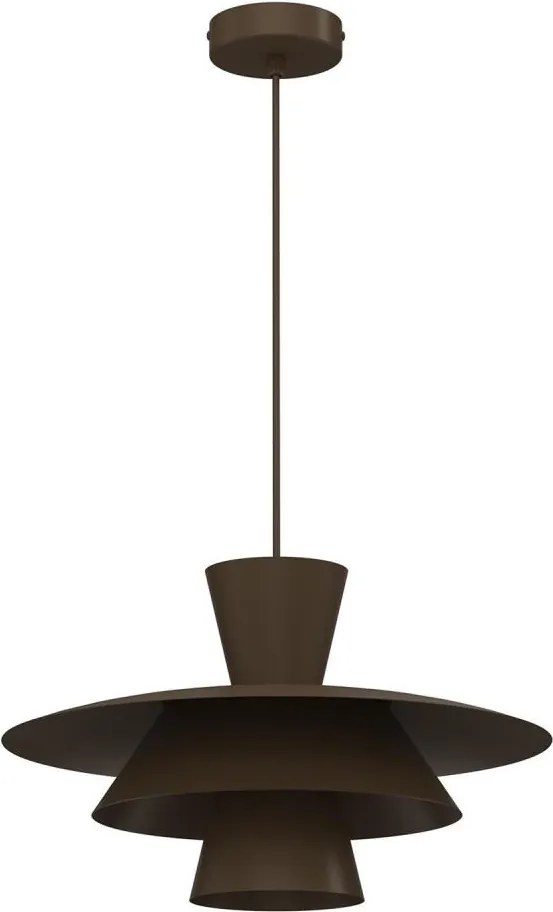 Lustru pe cablu PLATO 1xE27/15W/230V, maro