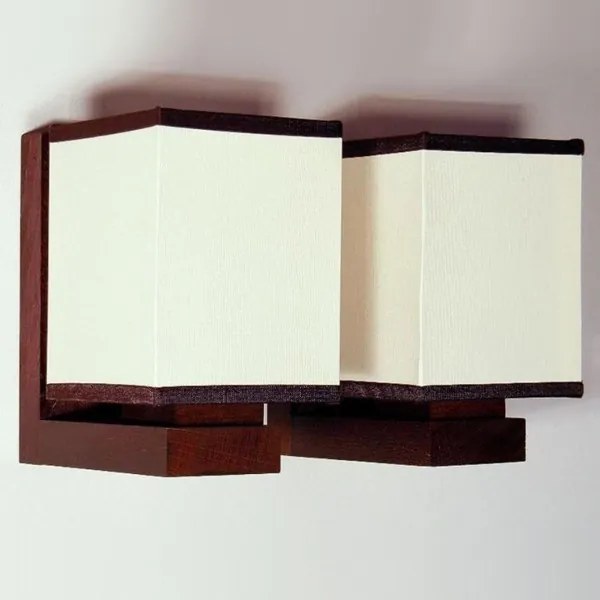 Aplica de perete rustica fabricata manual din lemn Lido WOOD-LI-AP2