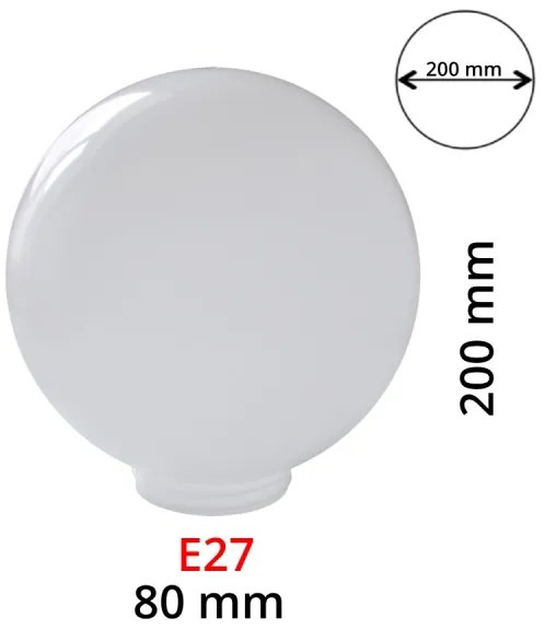 Abajur de rezervă alburiu pentru aplice PARK E27 d. 20 cm