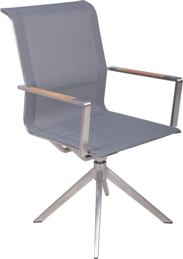 Scaun de grădină gri din metal Salida – Garden Pleasure