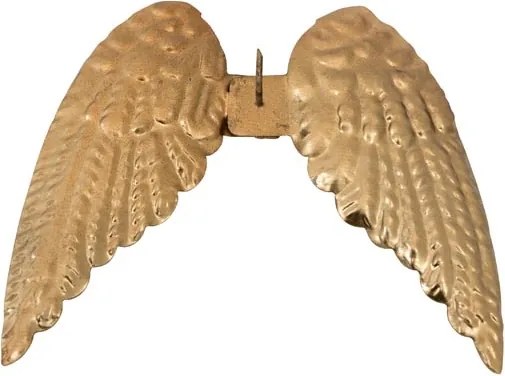 Accesoriu tip ac de lumanare, auriu, din metal, Wings