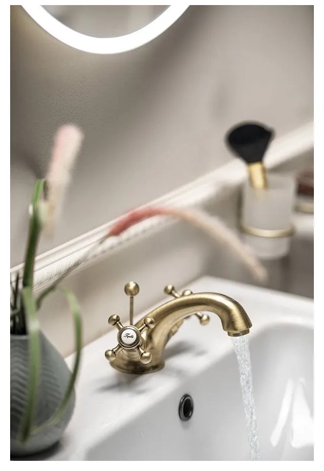 Baterie în culoarea bronzului pentru chiuvetă înaltă Antea – Sapho