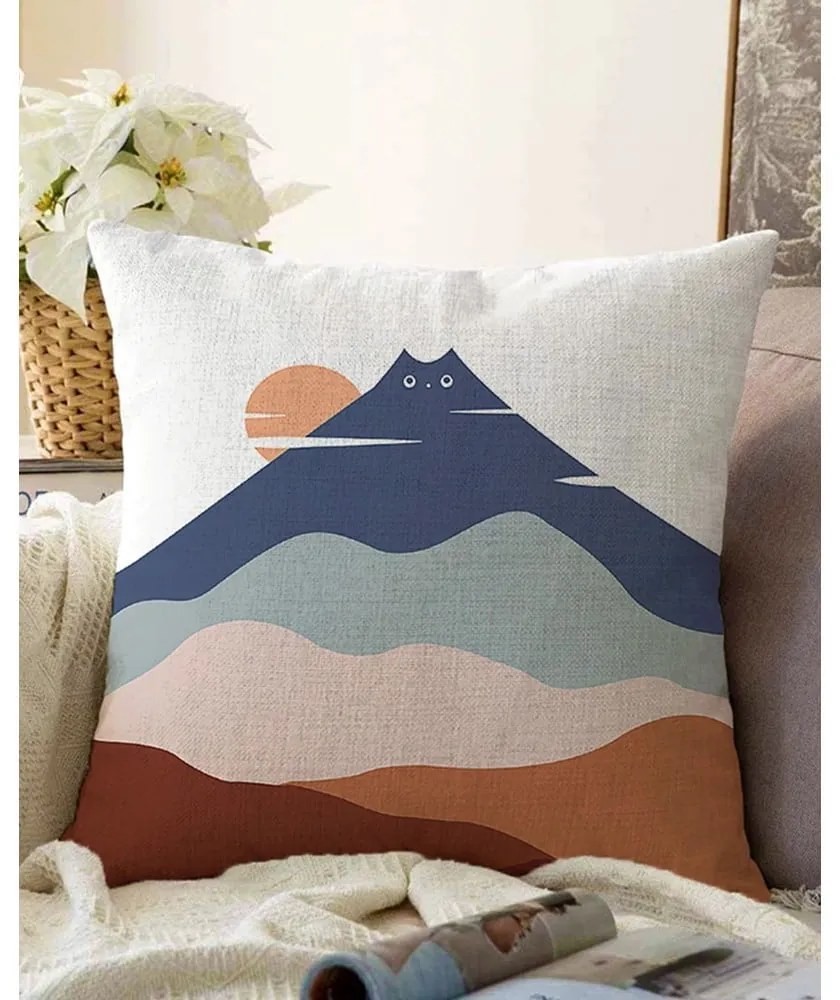 Față de pernă din amestec de bumbac Minimalist Cushion Covers Kitty Hill, 55 x 55 cm