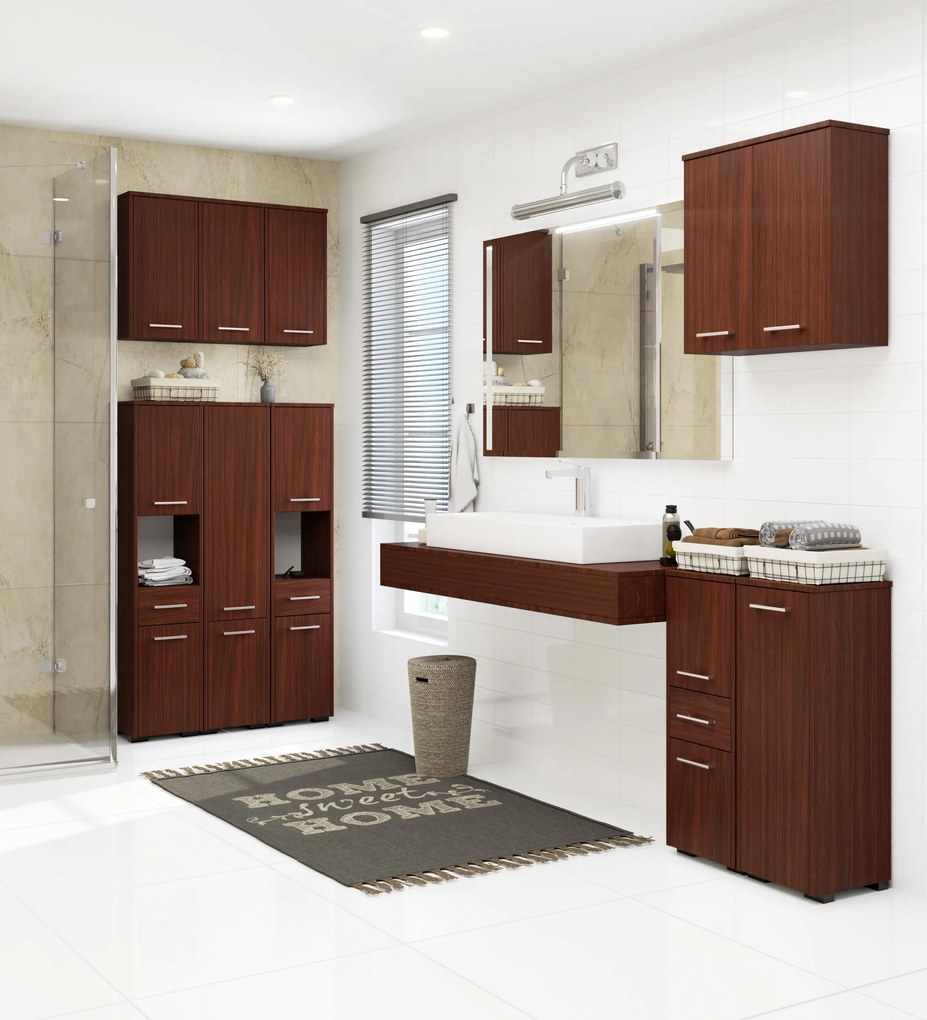 Dulap de perete pentru baie Farid TYP5 (wenge). 1068999