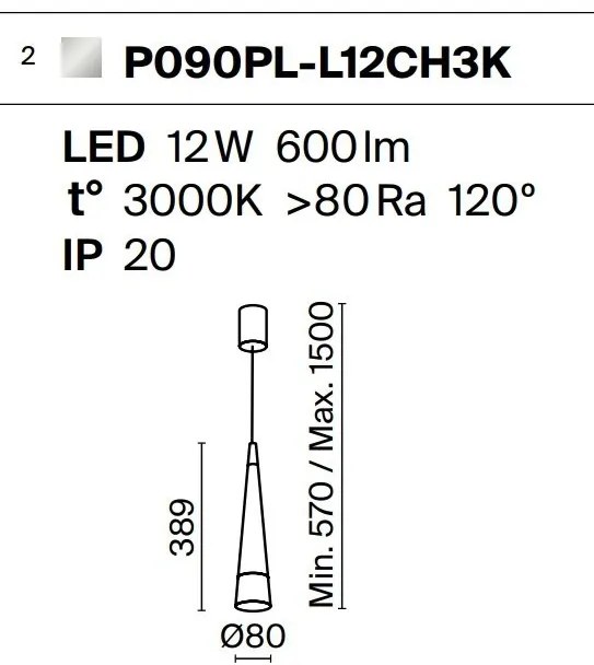 Pendul LED design modern Sintesi