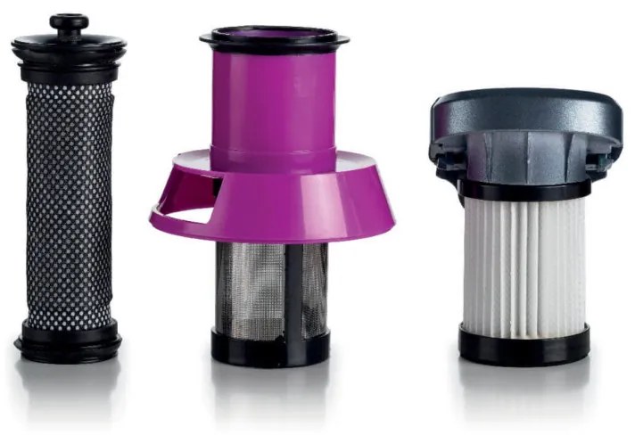 Aspirator vertical Ariete SCOPA Digital 2723, 200W, Motor digital, Filtrare aer HEPA, Lumini LED, Perie motorizata, Roz