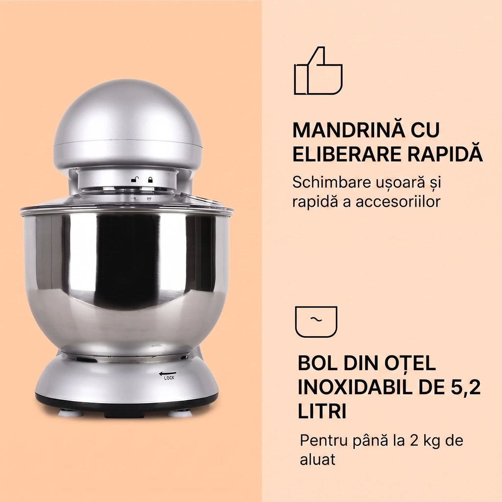Klarstein Bella, robot de bucătărie, 1800 W, 5,2l