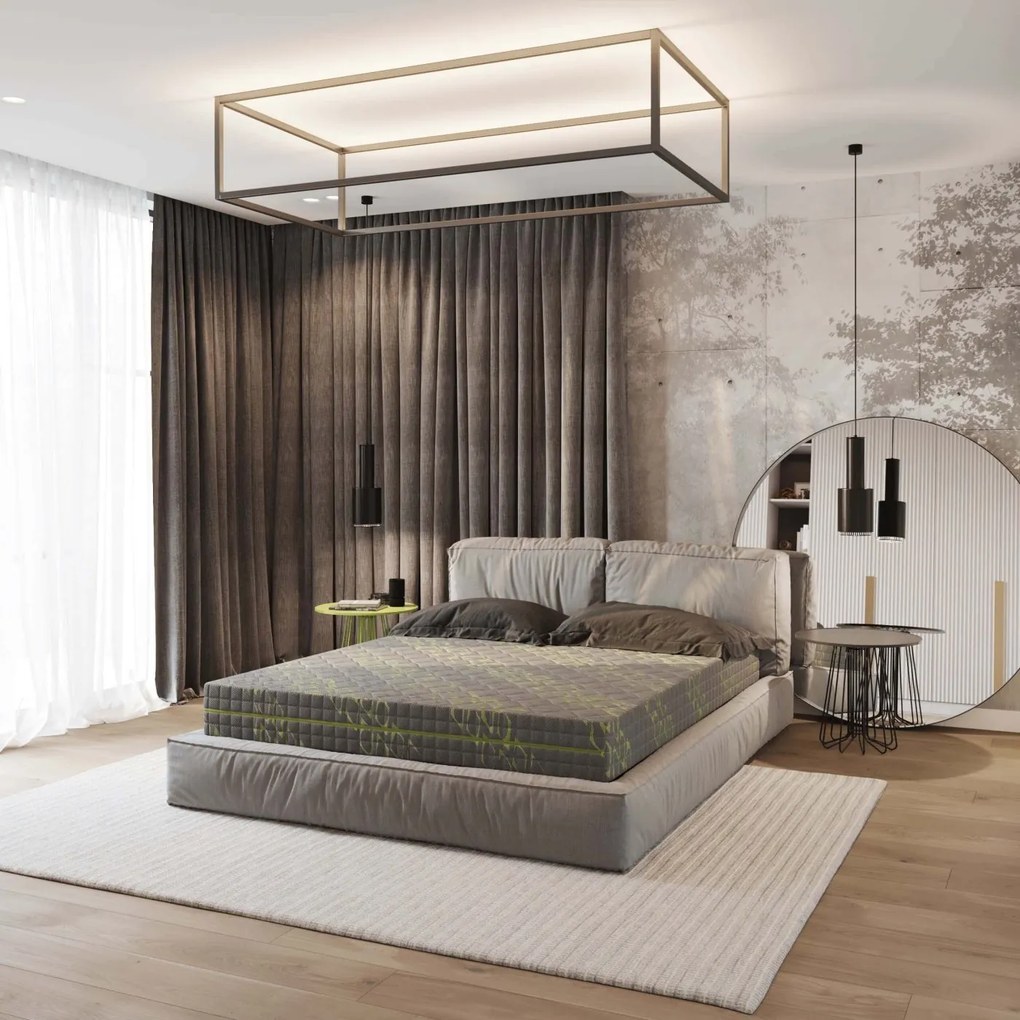 Saltea din spumă Green Sport 100×200 cm, fermitate medie, 20 cm înălțime