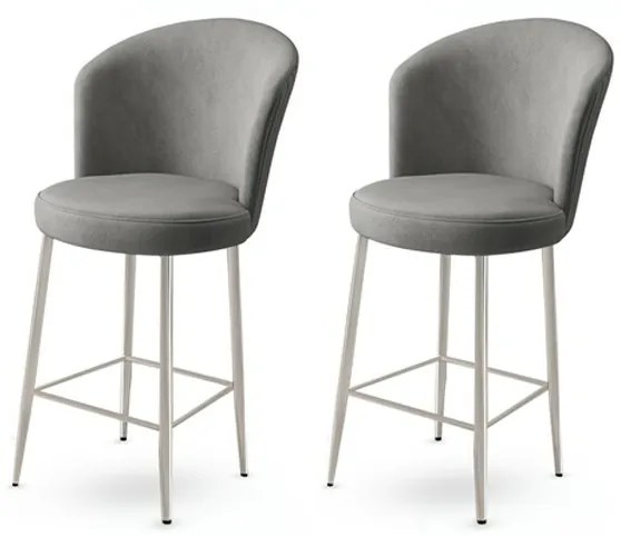 Set de scaune de bar Fora Grey, 2 buc.