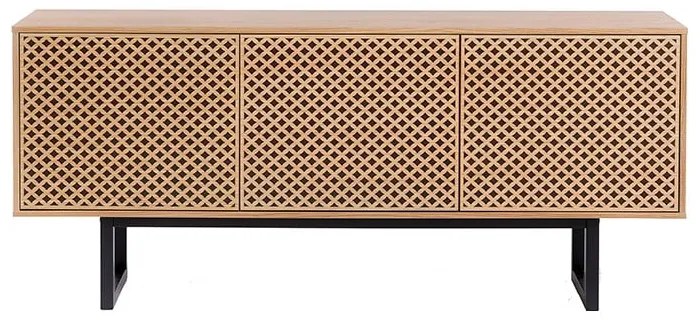 Comodă în decor de lemn de stejar Woodman Camden Diamond, 175 x 75 cm