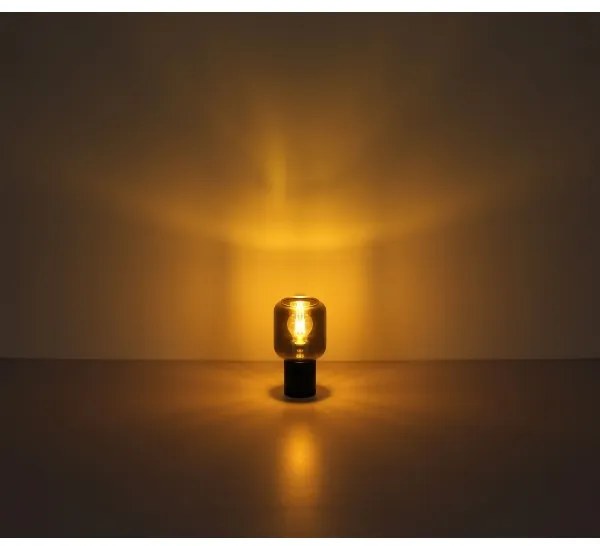 Lampă de masă NINJO 1xE27/40W/230V negru Globo 21004S
