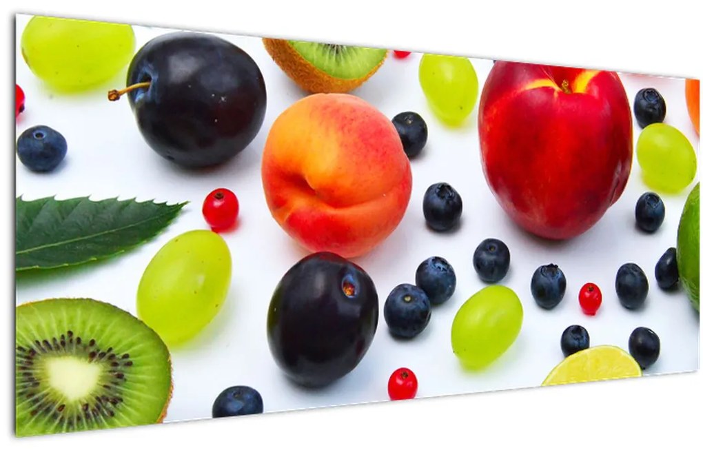 Tablou - fructe cu picături de apă (120x50 cm)