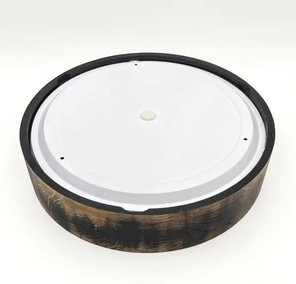 Plafonieră baie OAK SMOKY 3xE27/15W/230V IP54, 37,5 cm, stejar maro