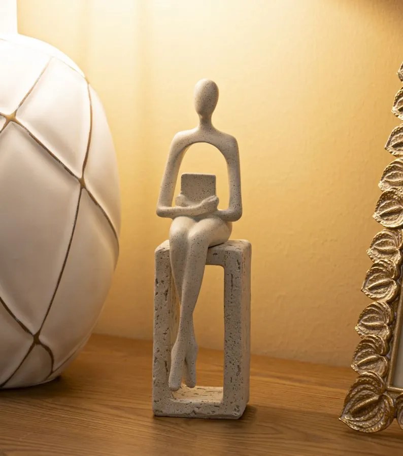 Mauro Ferretti Statueta Decorativa Cm 8,5X6,5X22 | Aosom Romania
