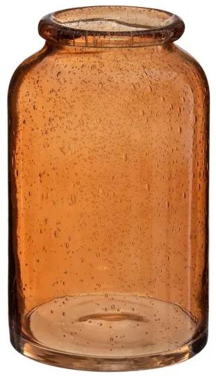 Vaza sticla Bubbly Caramel H21