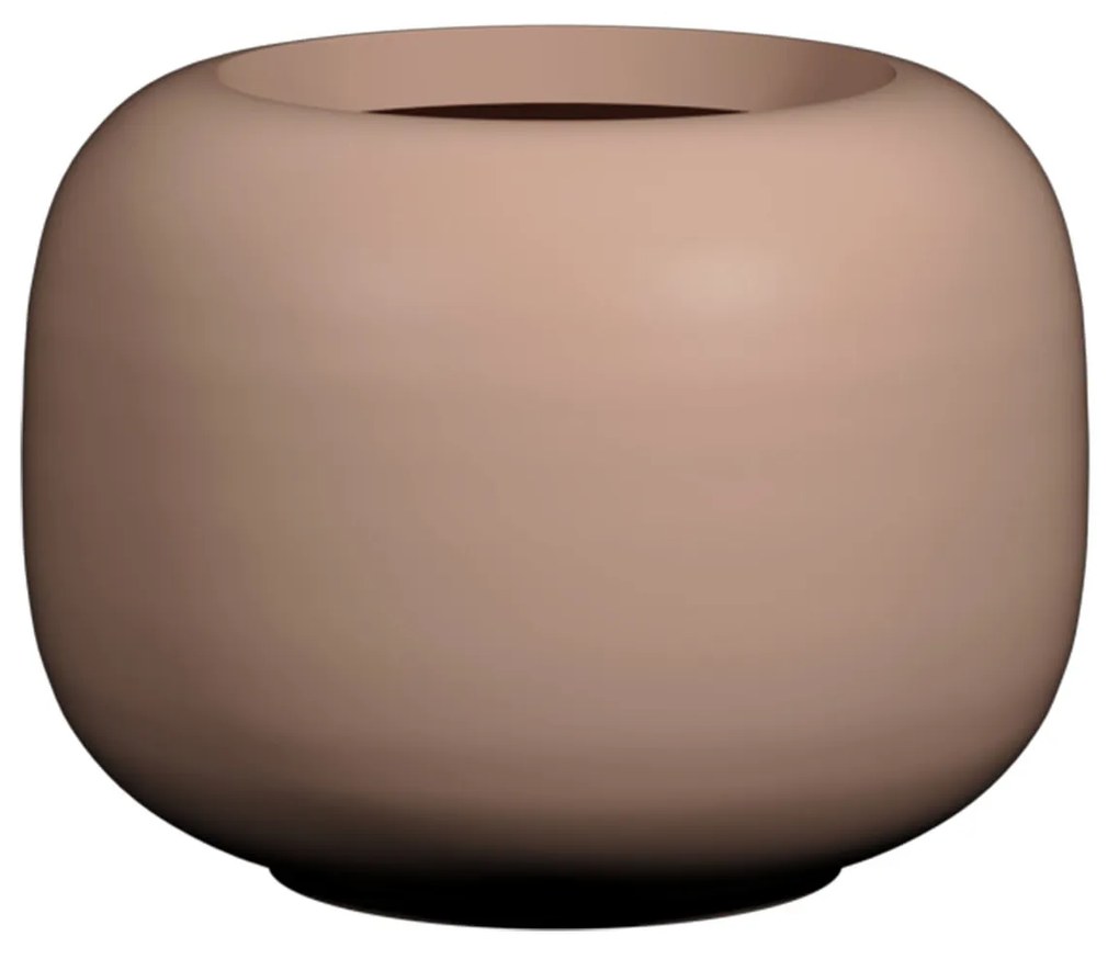 Ghiveci Sphere Low, roz pudrat, dimensiuni multiple - Ghivece ceramice mărimea: S - ⌀ 45,6, h. 34,4 cm