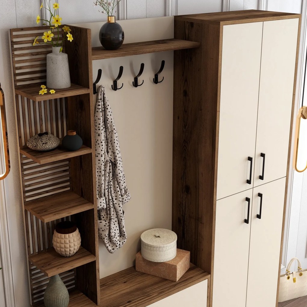 Cuier Viyana DA - Walnut, Cream