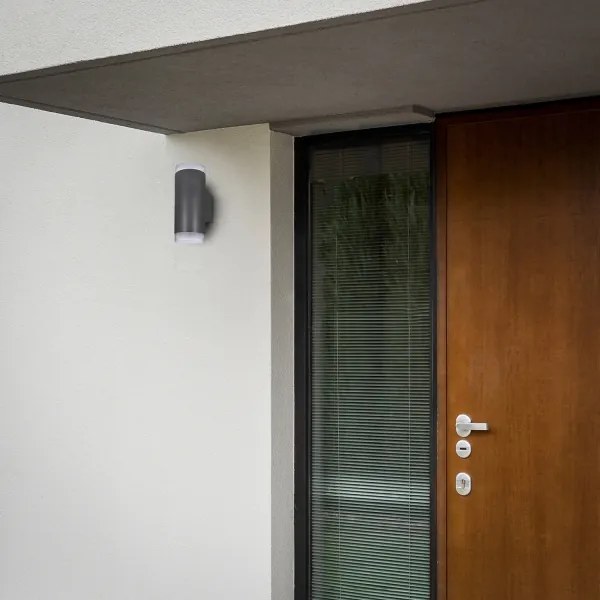 Brilagi - Aplica de perete LED RGBW pentru exterior MATERA, 2x GU10, 6W, 230V, antracit, IP54