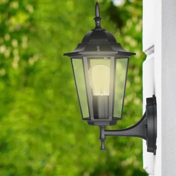 Lampă de perete de exterior 1xE27/40W/230V IP44 negru
