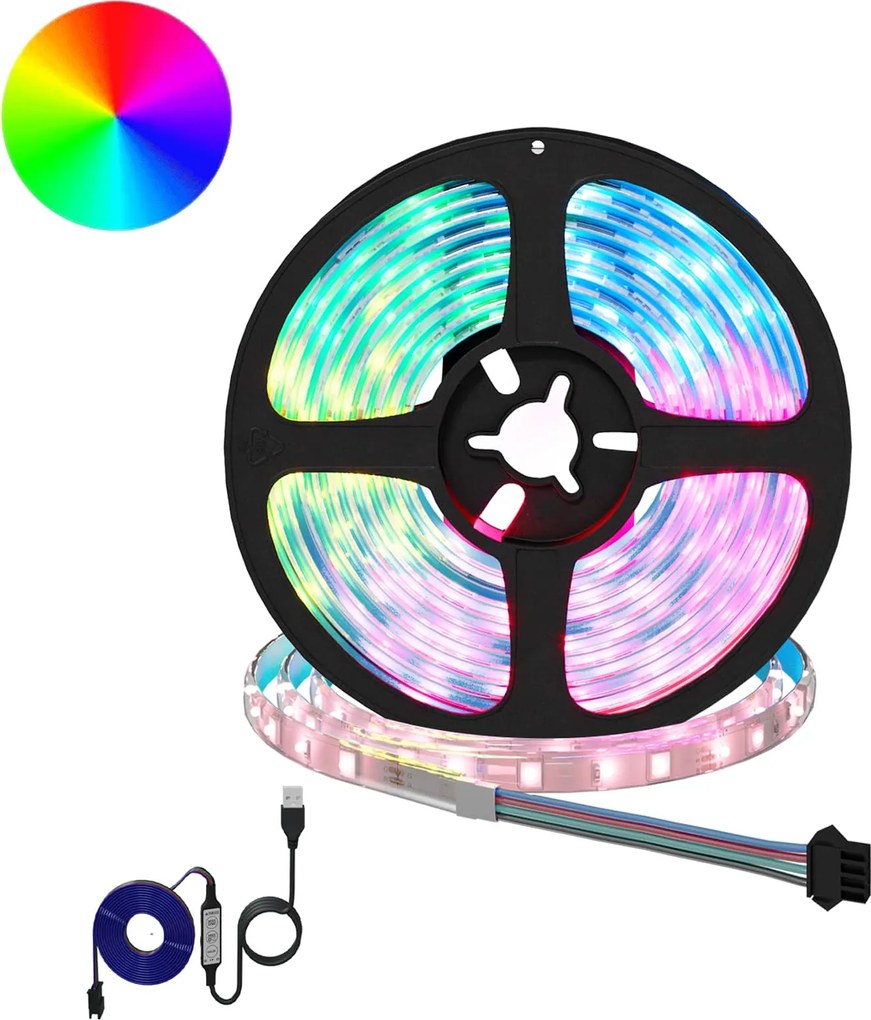 vidaXL Bandă LED 2 pcs Negru și transparent 2500 mm Cupru și Plastic