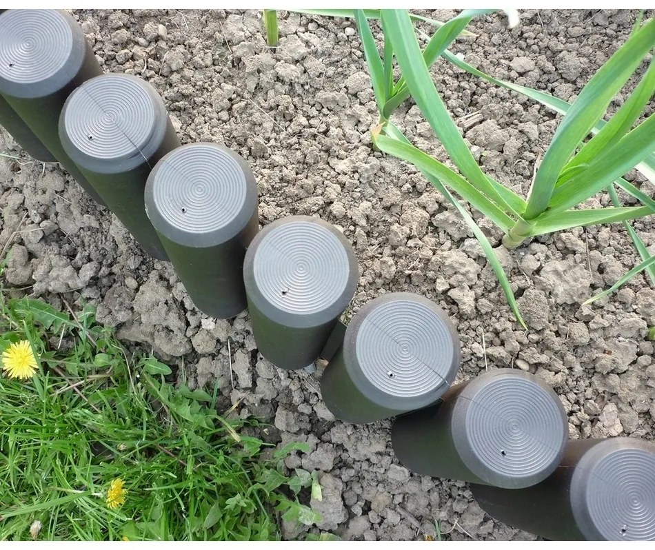Palisadă de grădină - bordură pentru gazon Maximaro, 2 m