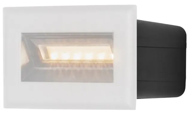 Spot LED incastrabil scari / perete exterior IP65 Bosca alb 8,4cm