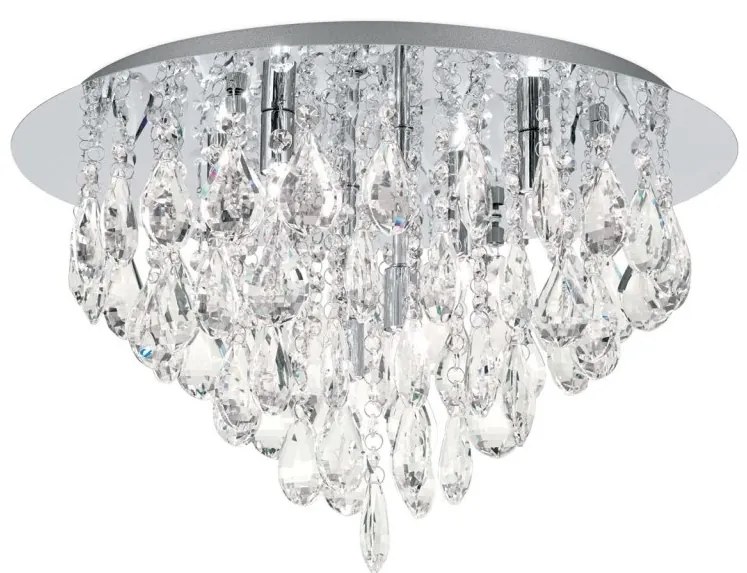 Plafoniera cristal K9 design elegant CELESTE D-45 crom