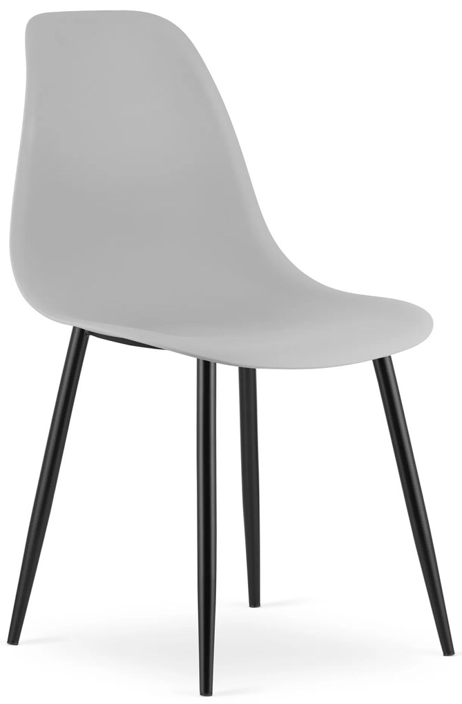 OFERTA Scaun gri deschis OSAKA cu picioare negre Clasa a II-a