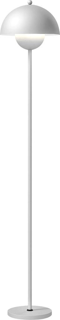 HOMCOM Lampă de podea pentru living modernă cu abajur în formă de bol, întrerupător de picior, soclu E27, fără bec, Ø30x155 cm Argintiu | Aosom Romania