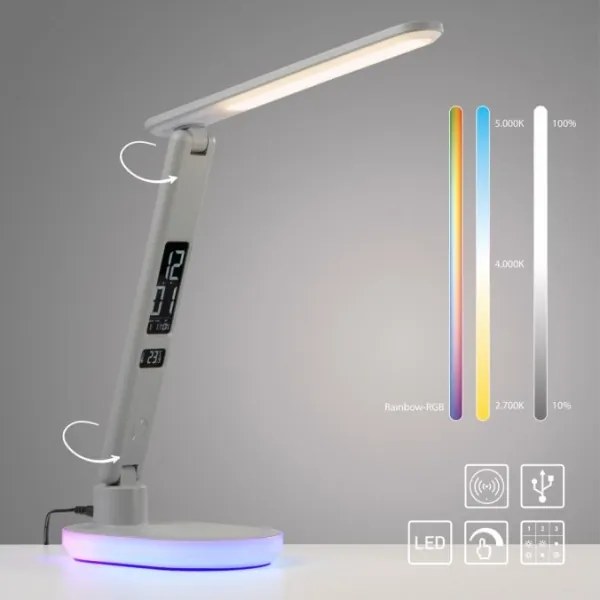 JUST LIGHT. 11018-16 - Lampă de masă reglabilă LED RGBW TINA LED/4W/230V