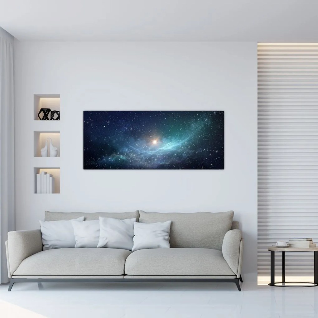 Tablou - Stele și nebuloase (120x50 cm)