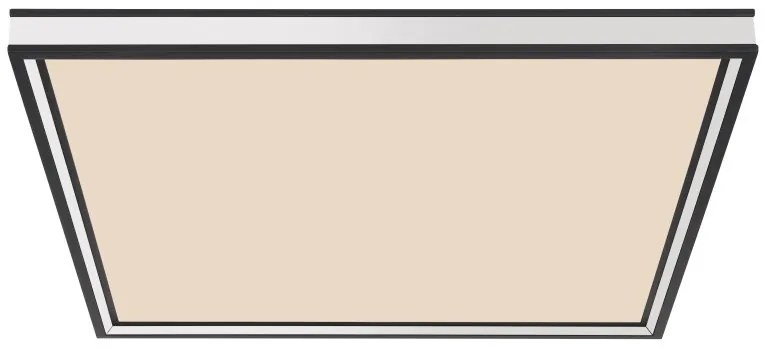 Plafoniera LED cu telefomanda, dimabila design modern Jessy negru mat 45x45cm