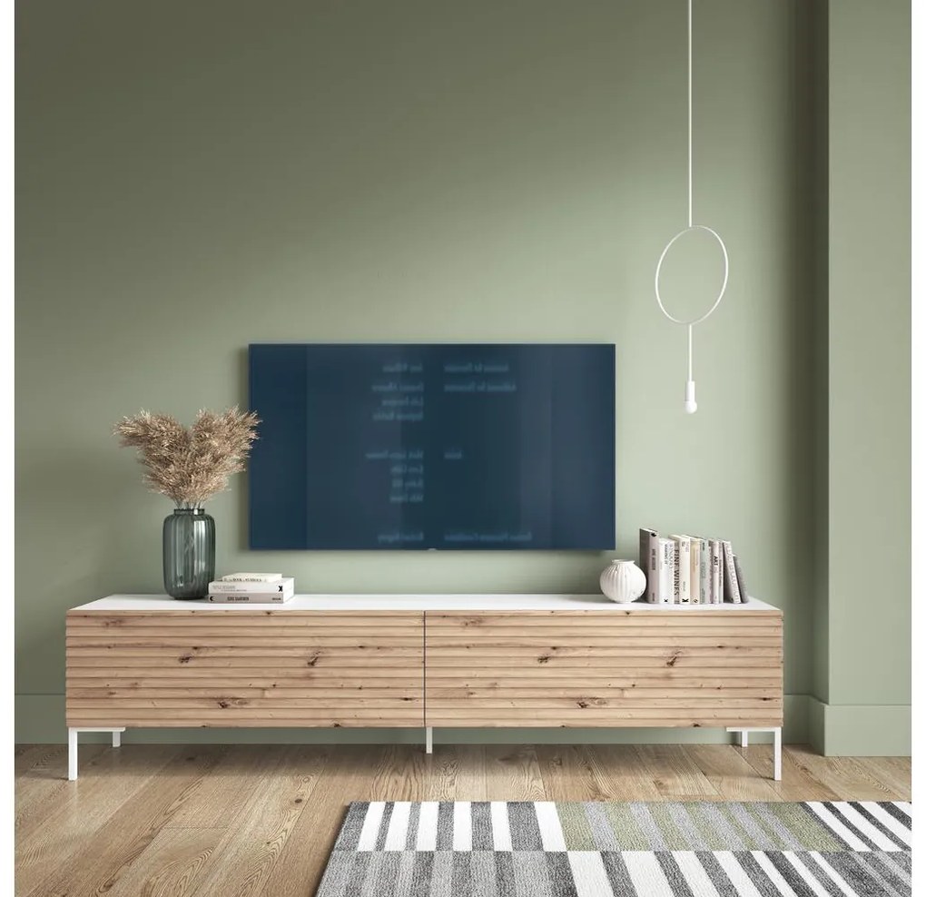 Masă TV Lamellito 175 (alb). 1098810