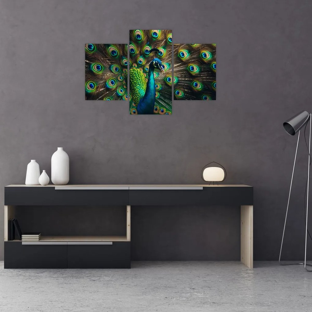 Tablou – Păun (90x60 cm)