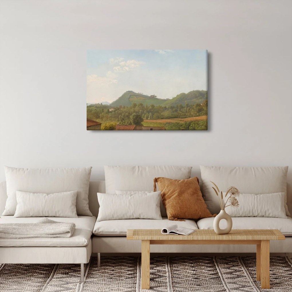 Tablou - Simon Denis, View Near Naples, reproducere (90x60 cm)