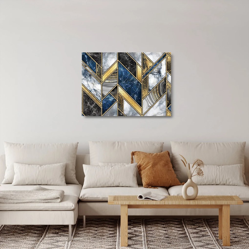 Tablou pe sticlă abstracției artistice (70x50 cm)