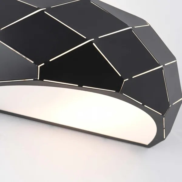 Aplică de perete REUS 1xE27/40W/230V neagră