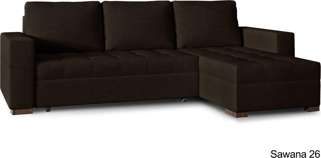 Colțar lemn masiv Extensibil Nelia 237x150cm Ladă Depozitare Personalizabil