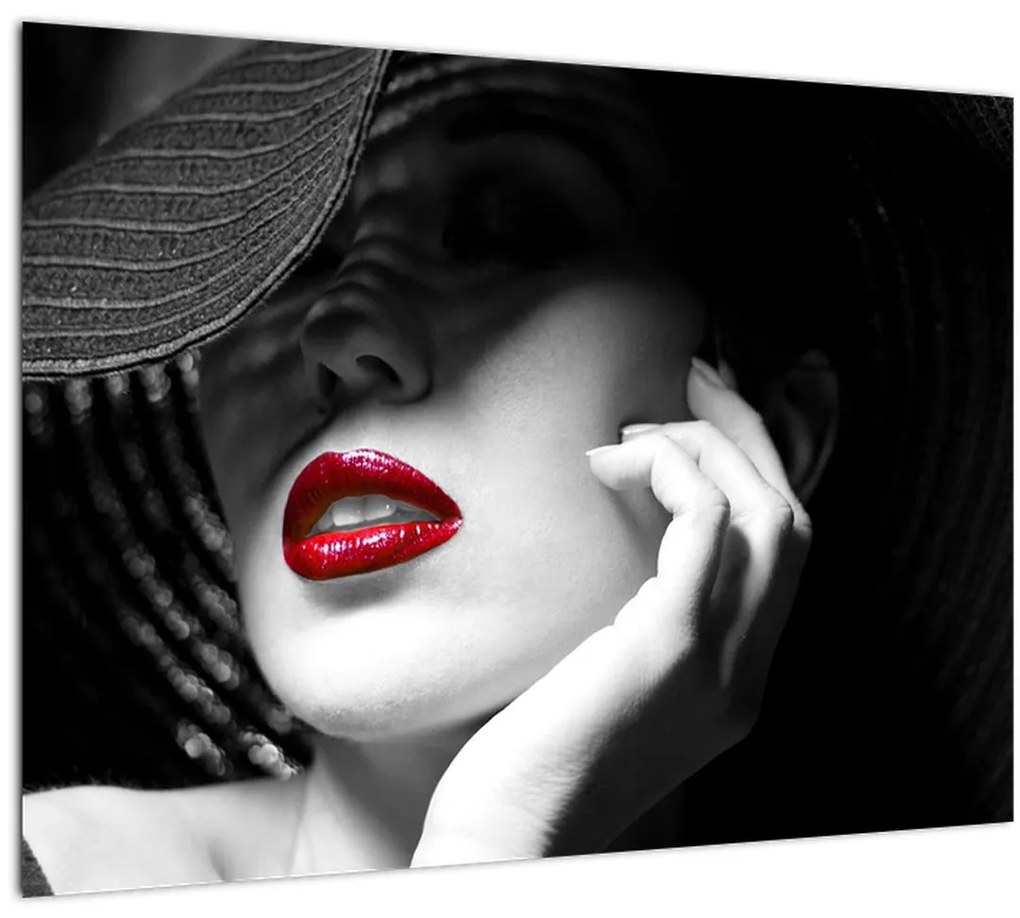 Tablou - Femeie cu pălărie (70x50 cm)