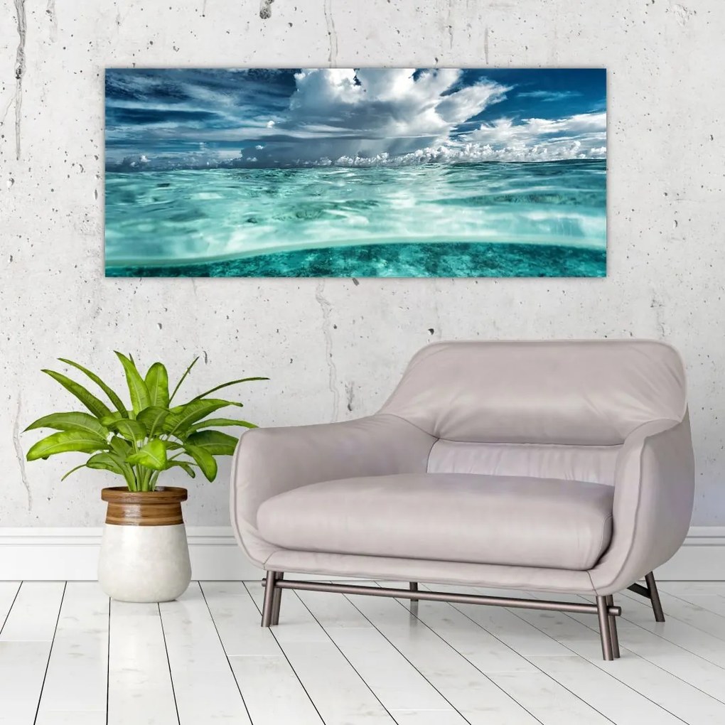 Tablou - privire sub nivelul mării (120x50 cm)