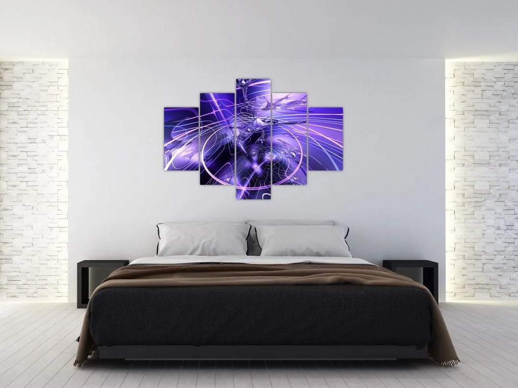 Tablou abstracție tehnică (150x105 cm)