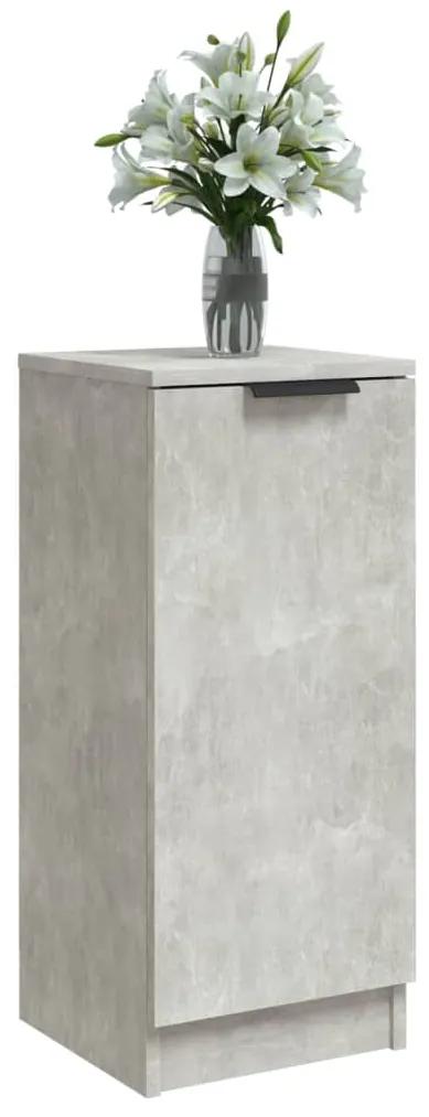 Servanta, gri beton, 30x30x70 cm, lemn compozit 1, Gri beton
